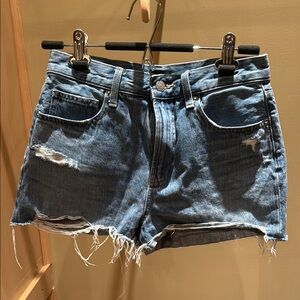 Distressed Denim Shorts